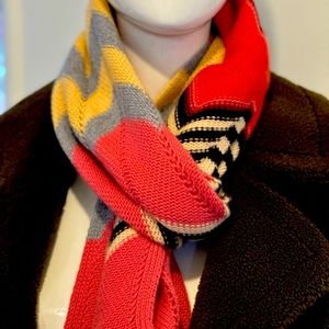 Colorful wool scarf
